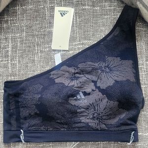Adidas one shoulder sports bra large